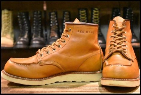 【8.5E 良品 11年】レッドウィング 9875 アイリッシュセッター ゴールドラセット モックトゥ レースアップ ブーツ redwing HOPESMORE