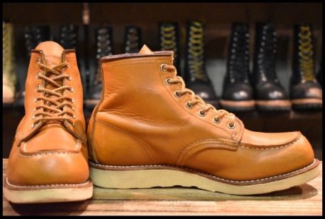 【8.5E 良品 11年】レッドウィング 9875 アイリッシュセッター ゴールドラセット モックトゥ レースアップ ブーツ redwing HOPESMORE