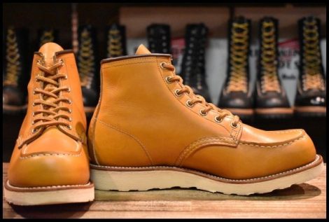 【8.5E 良品 19年】レッドウィング 9875 アイリッシュセッター ゴールドラセット モックトゥ レースアップ ブーツ redwing HOPESMORE