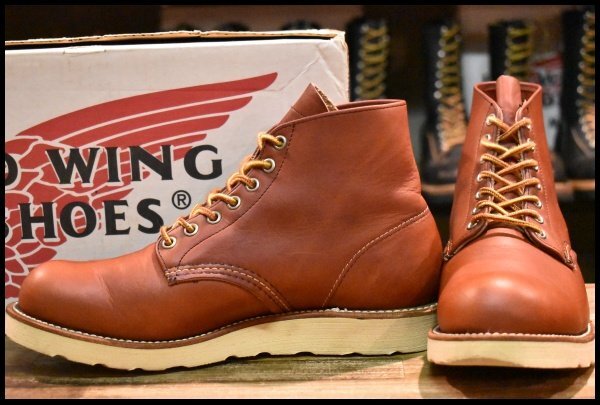 【7.5D 良品 犬タグ】レッドウィング 8166 アイリッシュセッター 赤茶 オロラセット プレーントゥ ブーツ redwing HOPESMORE