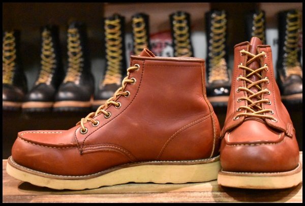 茶芯廃盤90年代レッドウィング8169ブーツREDWING 8.5E レッドウィング
