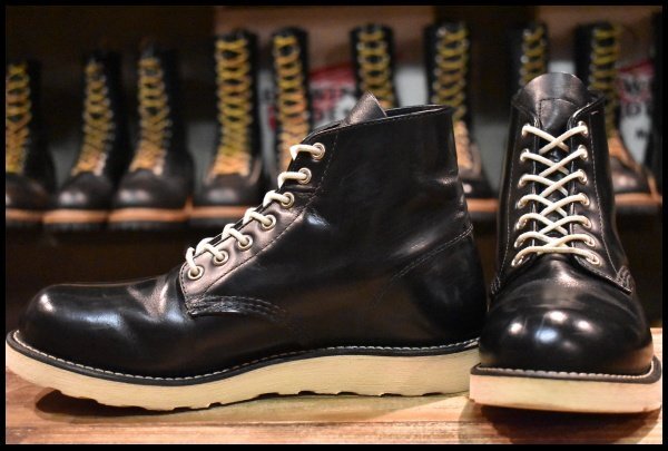 【7.5D 良品 FREAK’S STORE別注 17年】レッドウィング 8823 アイリッシュセッター 黒 ガラスレザー ブラック ブーツ redwing HOPESMORE