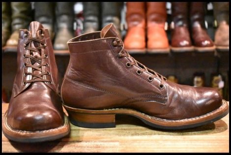 【9E 良品】WHITE’S ホワイツ セミドレス ブラウン レザーライニング ビブラム269シングル レースアップ 編み上げ ブーツ HOPESMORE
