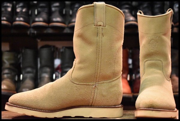 7.5E 美品 黒タグ】Chippewa チペワ 93430 プルオンブーツ ペコス 