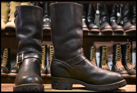 【8.5D 良品 09年】WESCO ウエスコ ボス ブラック 黒 11インチハイト ビブラム100シングル ブーツ BOSS HOPESMORE