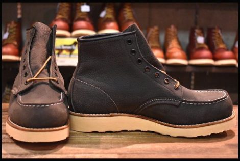 【7.5E DEAD サイド羽タグ 00年】レッドウィング 2880 アイリッシュセッター ヌバック ダークブラウン モック ブーツ redwing HOPESMORE