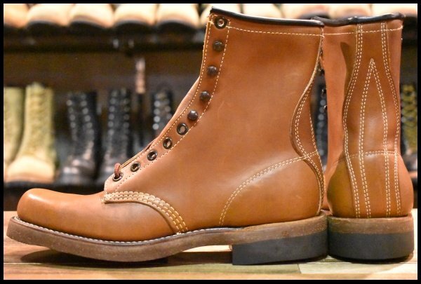 7B DEAD 黒刺繍タグ 70's】Chippewa チペワ 6300 レースアップ