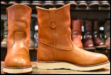 【7.5E 良品 旧羽タグ 97年】レッドウィング 866 ペコス 茶 オロイジナル プルオン ブーツ redwing pecos HOPESMORE