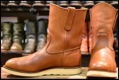 【8E 良品 03年】レッドウィング 8866 ペコス 赤茶 オロラセット プルオン クッションソール ブーツ redwing pecos HOPESMORE