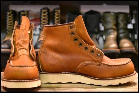 【8.5E 箱付 DEAD 羽タグ】レッドウィング 875 アイリッシュセッター 赤茶 オロイジナル モックトゥ ブーツ redwing HOPESMORE