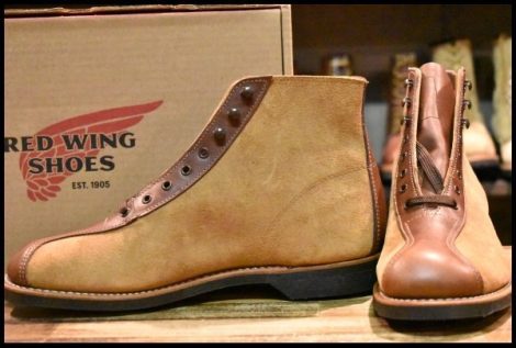 【10D 未使用 19年】レッドウィング 8827 アウティング 茶 ミュールスキナー＆ティークフェザーストーン ブーツ redwing HOPESMORE