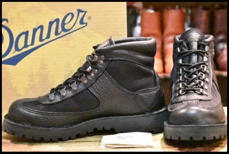 【7.5EE 箱付 美品 白タグ】Danner ダナー フェザーライト ブラック 20917X バイソン ゴアテックス GORE-TEX ブーツ HOPESMORE