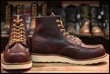 【7D 美品 22年】レッドウィング 8138 アイリッシュセッター 茶 ブライアーオイルスリック モックトゥ ブーツ redwing HOPESMORE