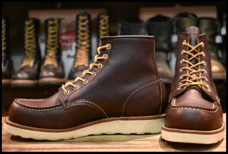 【7D 美品 22年】レッドウィング 8138 アイリッシュセッター 茶 ブライアーオイルスリック モックトゥ ブーツ redwing HOPESMORE