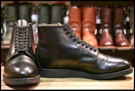 【8.5D 良品 15年】レッドウィング 9197 ポストマン 黒 ブラック シャパラル プレーントゥ レースアップ ブーツ redwing HOPESMORE