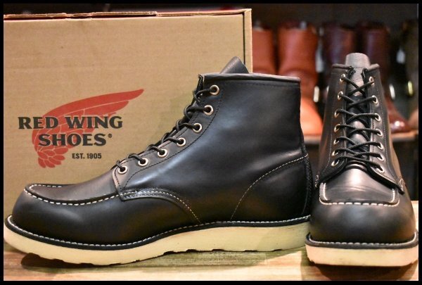 【10E 箱付 美品 12年】レッドウィング 8179 アイリッシュセッター ブラッククローム モックトゥ レースアップ ブーツ redwing HOPESMORE