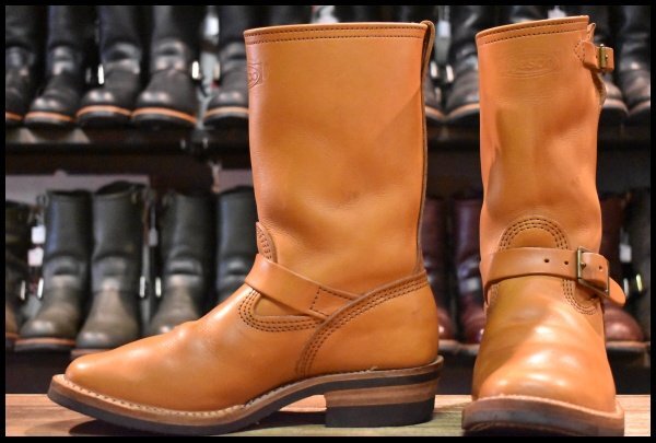 【7.5E 良品 17年】WESCO ウエスコ カスタムボス ベジタン 11インチハイト ナロートゥ ビブラム700シングル ブーツ BOSS HOPESMORE