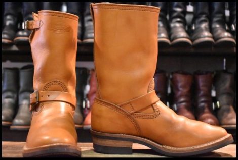 【7.5E 良品 17年】WESCO ウエスコ カスタムボス ベジタン 11インチハイト ナロートゥ ビブラム700シングル ブーツ BOSS HOPESMORE