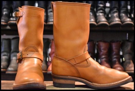 【7.5E 良品 17年】WESCO ウエスコ カスタムボス ベジタン 11インチハイト ナロートゥ ビブラム700シングル ブーツ BOSS HOPESMORE