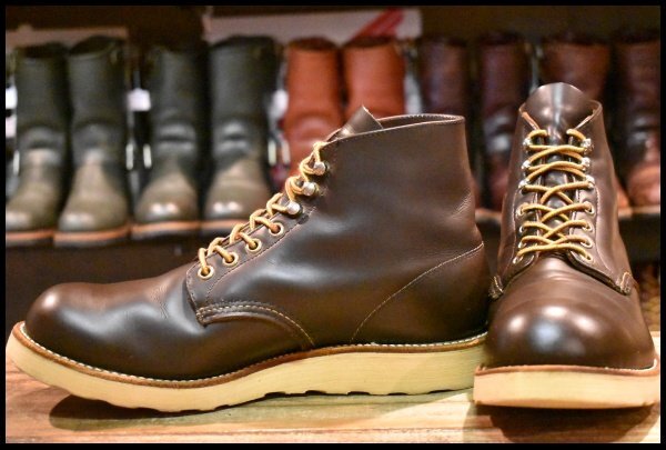 【9D 良品 羽タグ】レッドウィング 8160 アイリッシュセッター ガラスレザー ブラウン 茶 レースアップ ブーツ redwing HOPESMORE