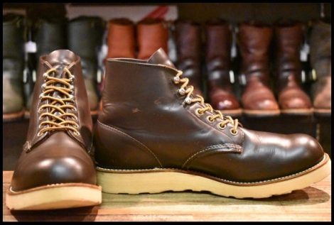 【9D 良品 羽タグ】レッドウィング 8160 アイリッシュセッター ガラスレザー ブラウン 茶 レースアップ ブーツ redwing HOPESMORE