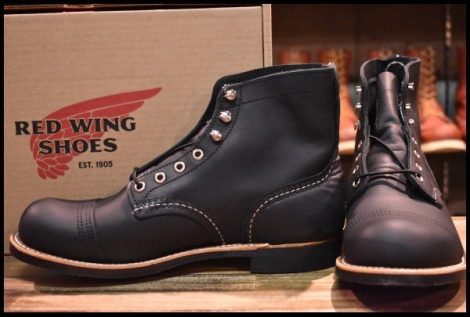 【8D 箱付 未使用 24年】レッドウィング 8084 アイアンレンジャー ブラック ハーネス 黒 キャップトゥ ブーツ redwing HOPESMORE