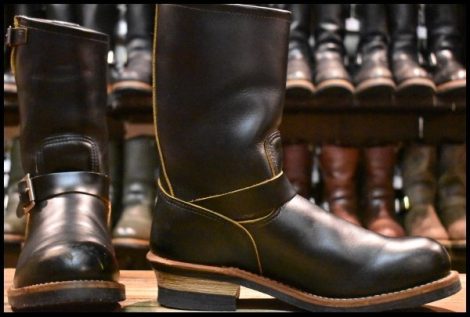 【9.5D 良品 17年】レッドウィング 9268 エンジニア 黒 ブラック クローンダイク スチールトゥ ブーツ redwing HOPESMORE