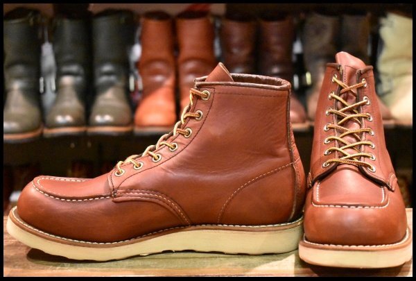 【8.5D 美品 13年】レッドウィング 9106 アイリッシュセッター 赤茶 レッドブラウン モックトゥ 8875 ブーツ redwing HOPESMORE