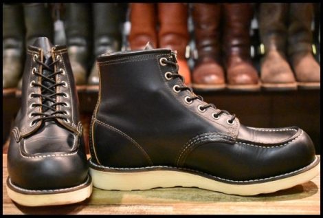 【7.5E 良品 13年 】レッドウィング 9874 アイリッシュセッター 黒 ブラック クローンダイク モックトゥ ブーツ redwing HOPESMORE