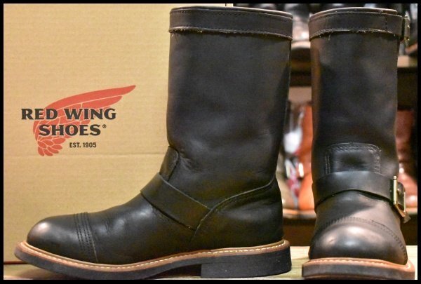 【8D 箱付 良品 11年】レッドウィング 8122 アイアンスミス エンジニア ブラック ハーネス 黒 キャップトゥ ブーツ redwing HOPESMORE