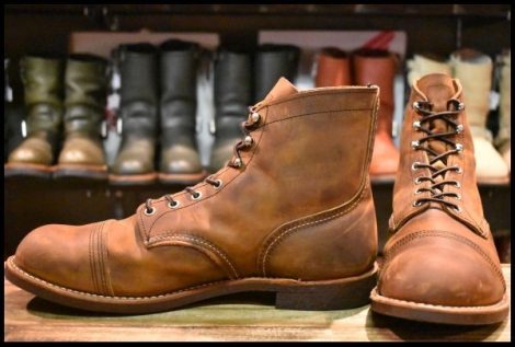 【13D 美品 17年】レッドウィング 8085 アイアンレンジャー カッパーラフ＆タフ アイアンレンジ 編み上げ ブーツ redwing HOPESMORE