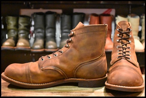 【13D 美品 17年】レッドウィング 8085 アイアンレンジャー カッパーラフ＆タフ アイアンレンジ 編み上げ ブーツ redwing HOPESMORE