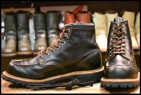 【9E 良品 19年】レッドウィング 9878 ビブラム アイリッシュセッター ブラック クローンダイク モックトゥ ブーツ redwing HOPESMORE