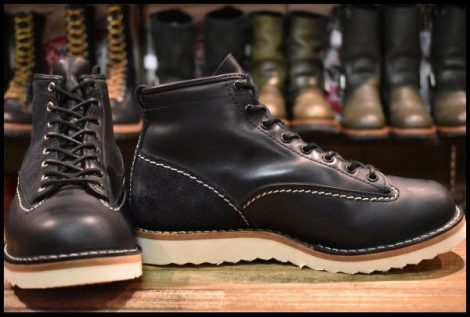 【9E 美品 ネイバーフッド別注 11年】WESCO ウエスコ カスタムジョブマスターLTT ネイビー×ブラック 編み上げ ブーツ HOPESMORE