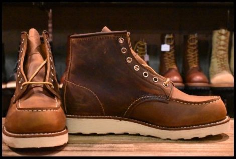 【7.5E 箱付 未使用 18年】レッドウィング 8876 アイリッシュセッター カッパー ラフ＆タフ モックトゥ ブーツ redwing HOPESMORE