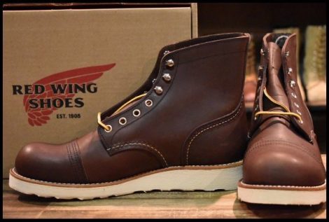 【9D 箱付 未使用 23年】レッドウィング 8088 アイアンレンジャー アンバーハーネス 茶 編み上げ レースアップ ブーツ redwing HOPESMORE