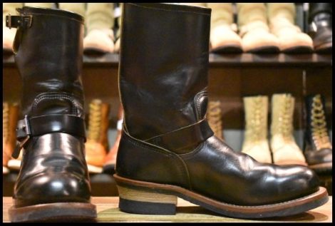 【8D 良品】レッドウィング 9268 エンジニア 黒 ブラック クローンダイク スチールトゥ ブーツ redwing HOPESMORE