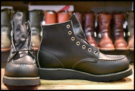 【8.5D 箱付 DEAD 羽タグ 99年】レッドウイング 8137 アイリッシュセッター 黒 ブラッククローム モックトゥ ブーツ redwing HOPESMORE