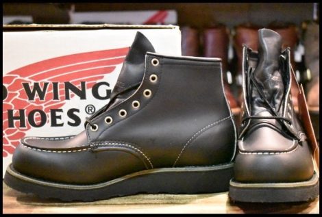 【8.5D 箱付 DEAD 羽タグ 99年】レッドウイング 8137 アイリッシュセッター 黒 ブラッククローム モックトゥ ブーツ redwing HOPESMORE