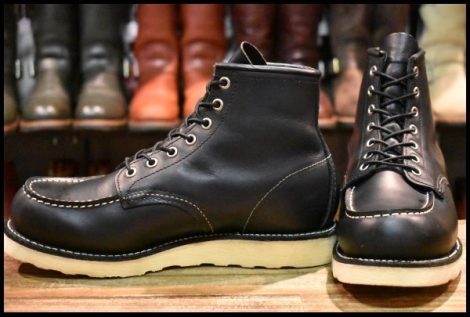 【8.5D 良品 05年】レッドウィング 8179 アイリッシュセッター 黒 ブラッククローム モックトゥ 編み上げ ブーツ redwing HOPESMORE