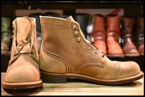 【8D 箱付 未使用 20年】レッドウィング 8083 アイアンレンジャー ミュールスキナー ラフアウト 8113 ブーツ redwing HOPESMORE