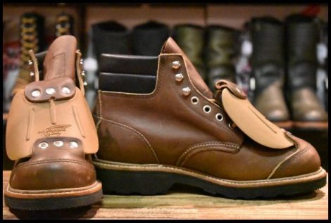 【7D DEAD PT99刺繍EH】レッドウィング 4486 セーフティーブーツ ブラウン ワークブーツ 編み上げ ブーツ redwing HOPESMORE