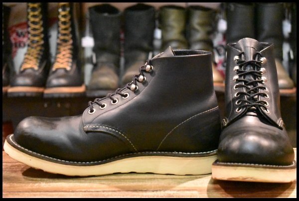 RED WING 8165 プレーントゥBLACK 26cm