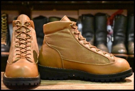 【7.5E 良品 黒タグ】Danner ダナーライト 3042 ブラウン ゴアテックス GORE-TEX ハイキング 編み上げ 30420X ブーツ HOPESMORE