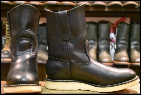 【7.5E 良品 06年】レッドウィング 8169 ペコス 黒 ブラッククローム プルオン クッションソール ブーツ redwing pecos HOPESMORE