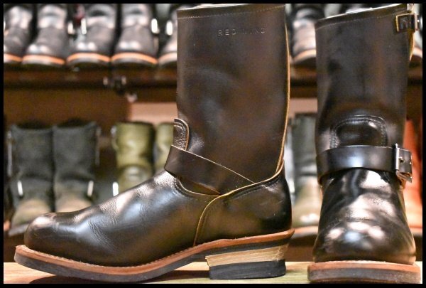 【7.5D 良品 14年】レッドウィング 9268 エンジニア 黒 ブラック クローンダイク スチールトゥ ブーツ redwing HOPESMORE