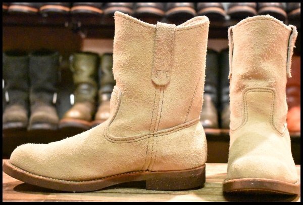 8E 良品 旧羽タグ】レッドウィング 1188 スエード ペコス タン ラフアウト ベージュ ブーツ redwing pecos HOPESMORE  – HOPESMORE｜ホープスモア オンラインショップ