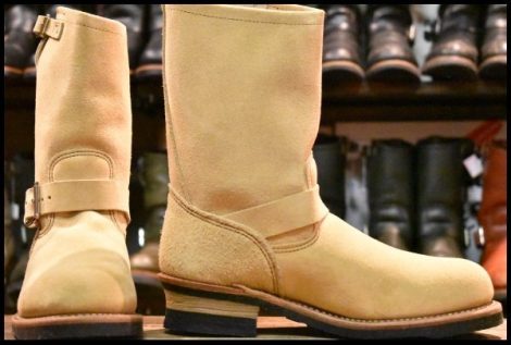 【8.5E 良品 98年】レッドウィング 8148 スエード サイドゴア タンラフアウト 短靴 ブーツ redwing HOPESMORE
