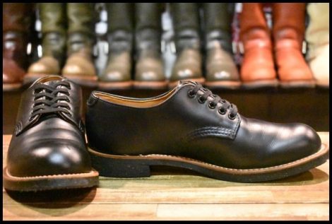 【7.5D 美品 20年】レッドウィング 8054 フォアマン オックスフォード 黒 ブラッククローム 短靴 ローカット ブーツ redwing HOPESMORE