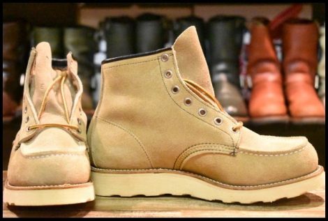 【6.5E 箱付 DEAD 羽タグ】レッドウィング 8173 スエード アイリッシュセッター ラフアウト モックトゥ ブーツ redwing HOPESMORE